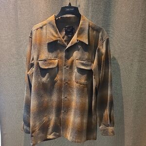 Tin Haul Brown Plaid Shirt Jacket